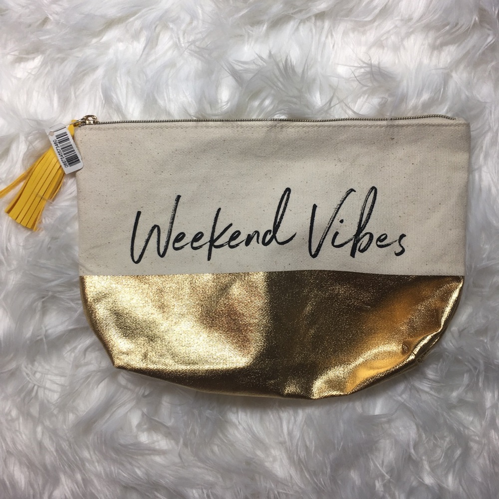 BATH & BODY WORKS COSMETIC BAG “WEEKEND VIBES”